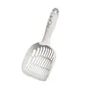 Nueva pala extendida para arena de gato con agujeros grandes y pequeños, mango largo, herramienta de limpieza anti-suciedad para caja de arena de gato y inodoro