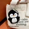 Lindo pingüino de peluche colgante, muñeca original para parejas, pingüino de dibujos animados, accesorio para bolso para niñas