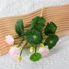 Simulación de pequeño loto, pequeño loto, nenúfar, flor falsa, Buda, salón, hogar, hotel, pecera, decoración, ingeniería, decoración, flor, venta al por mayor