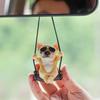 Nuevo colgante para coche colgante interior para coche Internet famoso método de balanceo perro colgante para coche decoración carga espejo retrovisor colgante para coche coche