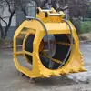 Excavadora Pantalla de Tambor Hidráulico Maquinaria de Construcción Máquina de Gancho Accesorios Pantalla Giratoria de Separación de Arena y Grava Cubo