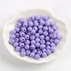 Contas Redondas de Acrílico Coloridas Sólidas 6-20mm Moda Artesanal Material para Joias DIY Contas Soltas Acessórios para Joias