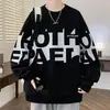Sudadera de otoño para hombre con cuello redondo, jersey para hombre, ropa de otoño para hombre, ropa de manga larga para hombre, chaqueta de talla grande para hombres altos y corpulentos
