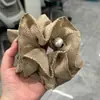 Scrunchie Estilo Coreano com Laço e Estampa de Flores para Mulheres 2026 Novo Estilo Elástico de Cabelo para Coque Elástico Alto Corda de Cabelo Acessório de Cabelo