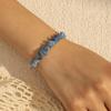 Pulseira Distintiva de Cascalho Natural Estilo Coreano Puxar Ajustável Moderna Linda Pulseira de Gema Menina Joia Bonita