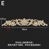 Dongyang Tallado en Madera Estilo Europeo Calcomanía Accesorios para Muebles Flores para Puertas de Madera Tallado Fino Calcomanías para Puertas de Gabinete Flores para Cabeceras Calcomanías de Madera Maciza Decoración