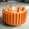 El separador de hierro electromagnético tipo disco colgante tiene una fuerte fuerza magnética, un buen efecto de disipación de calor y es fácil de instalar.. Es un equipo de eliminación de hierro para minas