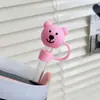 Tapón de Silicona Creativo de Dibujos Animados para Popote Funda para Popote de Muñeco Stanley Tapa de Popote de Goma Suave Tapa para Popote de Vaso Tapón de Polvo