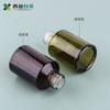 Xiying 60ml marrom oblíquo ombro essência de vidro garrafa oliva verde pressionando loção spray cosmético sub-engarrafamento