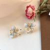 Pendientes de mariposa azul de Corea del Sur para mujer, 2024, nuevos pendientes de plata de ley con explosiones, delicados y con un toque de sentido avanzado.