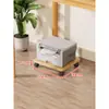 Suporte de impressora sob a mesa para escritório, piso, suporte móvel para posicionamento de copiadora, suporte de host com rodas para casa