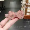 Pinzas para el cabello de pedrería brillante de lujo estilo coreano Dongdaemun Primavera 2026 para mujer, Colección de accesorios para el cabello de la frente