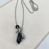 Nuevo Collar de Piedra Natural con Perlas de Uva Colgante de Gota de Agua Cadena Larga Apilada para Suéter Accesorios