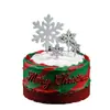 Copos de Nieve Grandes y Pequeños Set de 4 Piezas Decoración para Fiesta de Navidad Inserts para Fiesta de Celebración Banderines para Pastel de Repostería