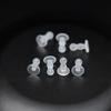 Tapones para los oídos con forma de hamburguesa antideslizantes para evitar caídas, tapones de goma suave TPE, tapones con cierre de botón, tapones elegantes para los oídos, accesorios de joyería DIY.