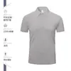 Polo de algodón de alta gama con solapa y logo personalizadoCamiseta para verano de hombres y mujeres overol de manga corta para empresa