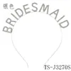 Accesorios para el cabello con elemento de letra de moda europea y americana, diadema para novia y dama de honor, pasador de strass, tocado para fiesta navideña, fiesta de cumpleaños