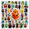 Pegatinas de Escarabajo Modelo Nuevo Transfronterizo 56 Piezas Especímenes de Insectos Realistas Material Decorativo Pegatinas de Graffiti Impermeables