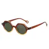 Gafas de Sol Poligonales Retro de Moda de Alta Gama Anti-UV para Hombre, Nuevas de Cruce de Fronteras Europeas y Americanas 2025