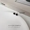 Pendientes de moda redondos de plata de ley s999, elegantes y brillantes, para el lóbulo de la oreja, de diseño geométrico, pendientes de nicho de alta gama, Accesorios al por mayor