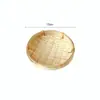 Cesta de bambu trançada para bolsa, bandeja para produtos secos, bolos da lua, doces, açúcar mascavo, acessório para fotos, papel de fundo, tecido