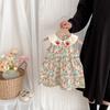 Falda de verano de estilo coreano para niñas, nueva falda de princesa con cuello de muñeca de fresa, sin mangas, para bebés