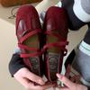 Zhr Zapatos de Entrenamiento Moral de Suela Plana Coreanos para Mujer 2025 Estilo Nuevo Slip-On Suela Suave Zapatos Planos de Boca Baja Ins Simples para el Trabajo de Oficina para Mujer