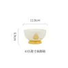 Cerâmica Shunxiang [Tanghulu] Tigela de Arroz Doméstica Estilo Creme Louça Bonita Pratos Tigelas de Sopa Conjunto de Tigela e Prato