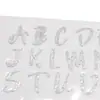 Pó glitter adesivos tridimensionais grátis adesivos brilhantes DIY letras e números em pó dourado adesivos autoadesivos