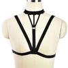 Comercio electrónico de lencería sexy transfronteriza hueca moda cuello halter espalda descubierta cruzada ajustable pop correa de arnés tentación de leche