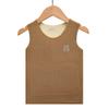 Chaleco protector de barriga para niños otoño e invierno chaleco interior con parche para niños chaleco con doble cara cepillada para niñas camiseta interior para bebé