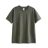 Camiseta Masculina Pesada Manga Curta Algodão Puro 270g Algodão de Xinjiang Vintage Casual Americano Solta Tendência Marca Verão Camiseta Atacado