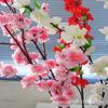 Suministros del Fabricante de Ramas Artificiales de Flor de Durazno al por Mayor, Árboles de Flor de Cerezo Falsos para Decoración de Pisos en Plazas, Jardines y Zonas Rurales, con Alta Calidad de Simulación
