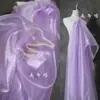 Accesorio de Hilo de Cristal Color Café Dorado Malla de Luz de Agua Alta Densidad Organza Dura Hecho a Mano DIY Arreglo Tejido de Diseñador
