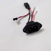 Interface de Descarga de Veículo Elétrico Plugue de Alimentação Três Pinos Estrutura Interna com Chicote de Fios, Exclusivamente para Comércio Exterior