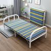 Cama plegable individual de 80 de ancho para el hogar, cama sencilla, artefacto para la siesta en la oficina, dormitorio, habitación de alquiler, cama de hierro, hora del almuerzo