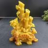 Adornos de jade de imitación de Huanglong, venta al por mayor, adornos de paisaje de carga completa, personajes de escaparate, paisaje de dragón y fénix, jade antiguo