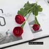 Flores Artificiales de Tela de Seda con Cruz de 3 Cabezas Loto Abierto Peonía Adornos de Decoración para el Hogar Bodas Flores Realistas de Alta Gama