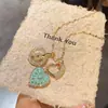Dios de la Suerte estrella de la suerte Cruz Americana Transfronteriza Chica Picante Estrella Diamante Estrellado Cruz Collar Corazón Dulce Fresco Exquisito