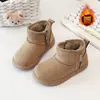 Botas de Neve Infantis da Moda para Meninas Sapatos de Algodão 2026 Outono/Inverno Novo Estilo Coreano Confortáveis Com Plus Veludo Versátil Meia-Idade Botas de Algodão