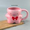 Taza de Cerámica con Forma de Hombre de Jengibre Navideño Transfronteriza Taza de Café Taza Linda con Forma de Hombre de Jengibre Taza para Pareja Taza de Desayuno