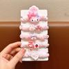 Tiara de Cabelo Infantil Coelho Corda de Cabeça Trança de Menina Círculo Intestinal Pequeno Alta Elasticidade Super Fofa Estilo Princesa Elástico Corda de Cabeça