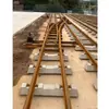 Desvíos de ferrocarril minero, desvíos de una punta y de doble punta, puntas de desvío, cruces y dispositivos de protección de rieles para desvíos