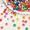 Cuentas Redondas Planas de Resina Ojo de Pez Ojo del Diablo Accesorios para Joyería DIY Cuentas para Pulsera Cuentas Sueltas Venta al por Mayor