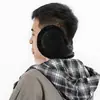Protetores de ouvido de inverno anti-congelamento pelo de coelho forrados com fleece protetores de ouvido espessados à prova de frio para crianças para uso externo masculino e feminino protetores de ouvido quentes para ciclismo
