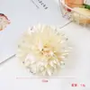 Nuevo tejido de diamante de color hecho a mano flor grande flor de cabeza DIY ramillete accesorios para el cabello accesorios de ropa coreana venta al por mayor