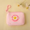 Lindo monedero de felpa de dibujos animados, bolsa cuadrada, niños, cremallera, monedero, llavero, mini bolsa portátil para auriculares, venta al por mayor