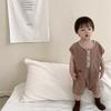 Ropa de Verano para Bebé Estilo Coreano Delgado Ropa Infantil 2026 Nuevo Producto de Verano Mono de Bebé con Botones Abiertos Ropa de Verano para Niños