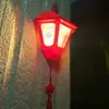 Nueva Lámpara de Pared Fuzi de Nudo Chino con Cable de Tungsteno Solar Inducción Corporal Humana Decorativa Exterior para Patio Hogareña Impermeable