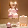 Decoraciones de Globos Flotantes de Mesa y Piso con Tema de Cumpleaños Feliz Cumpleaños para la Fiesta de Primer Cumpleaños de Niños, Decoraciones Brillantes